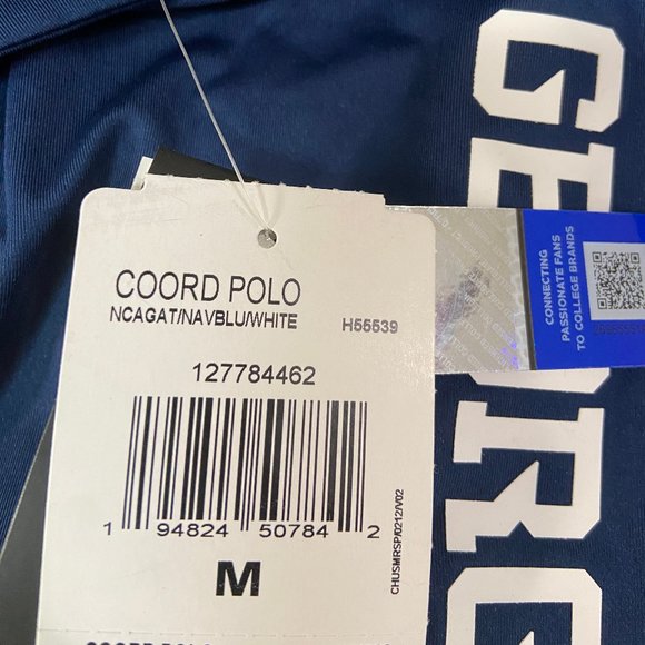 Adidas Georgia Tech Yellow Jackets Team Issue Polo Shirt Aeroready Mens NEW - Picture 10 of 12